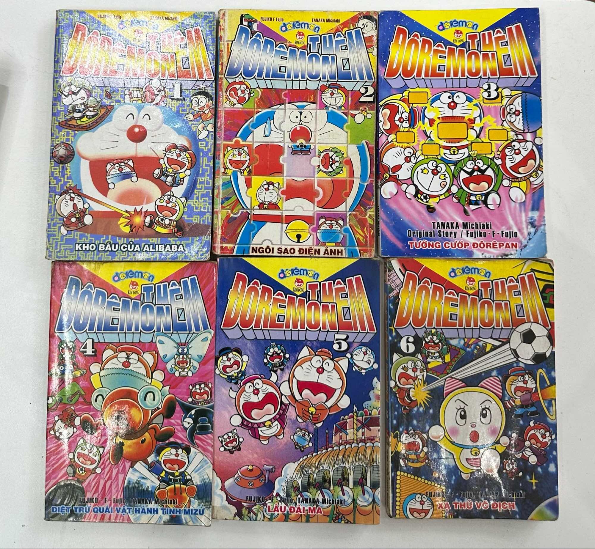 Combo 10 Quyển Doraemon Cũ Đủ Thể Loại