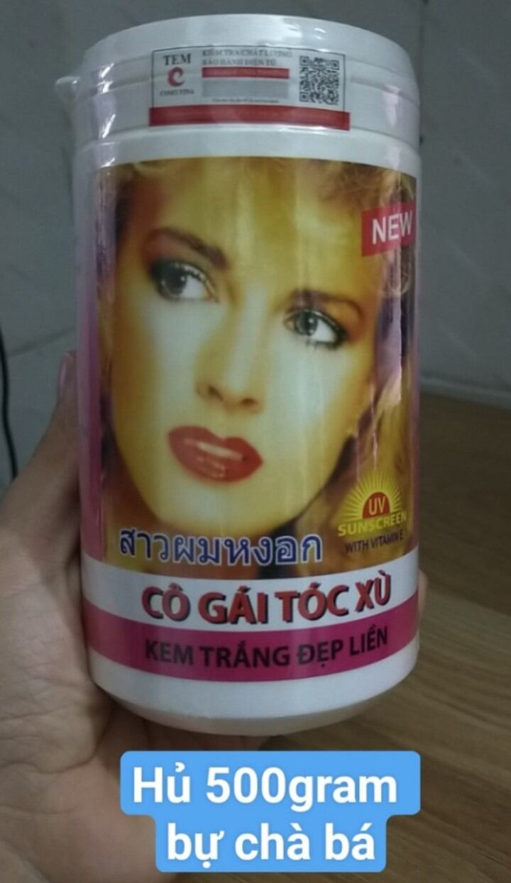 Kem trắng da Cô gái tóc xù hủ 500g