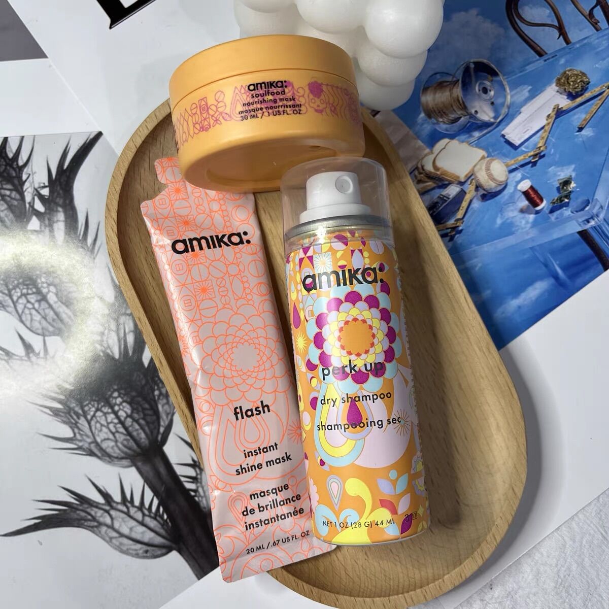 Bộ dưỡng tóc Amika: Sephora Beauty (3 món)
