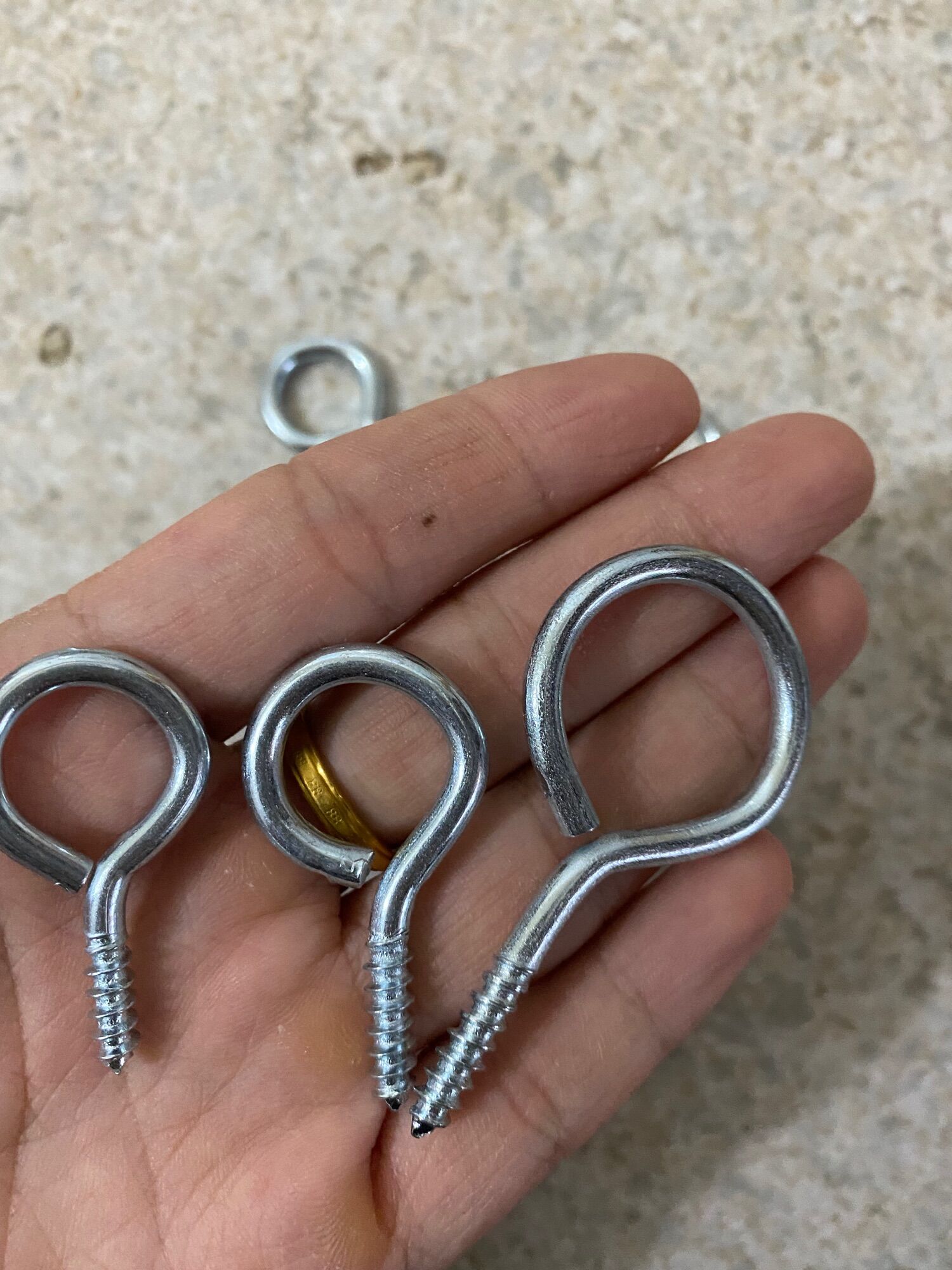 Combo 5 vít tròn, khoen tròn, khuy tròn đủ cỡ