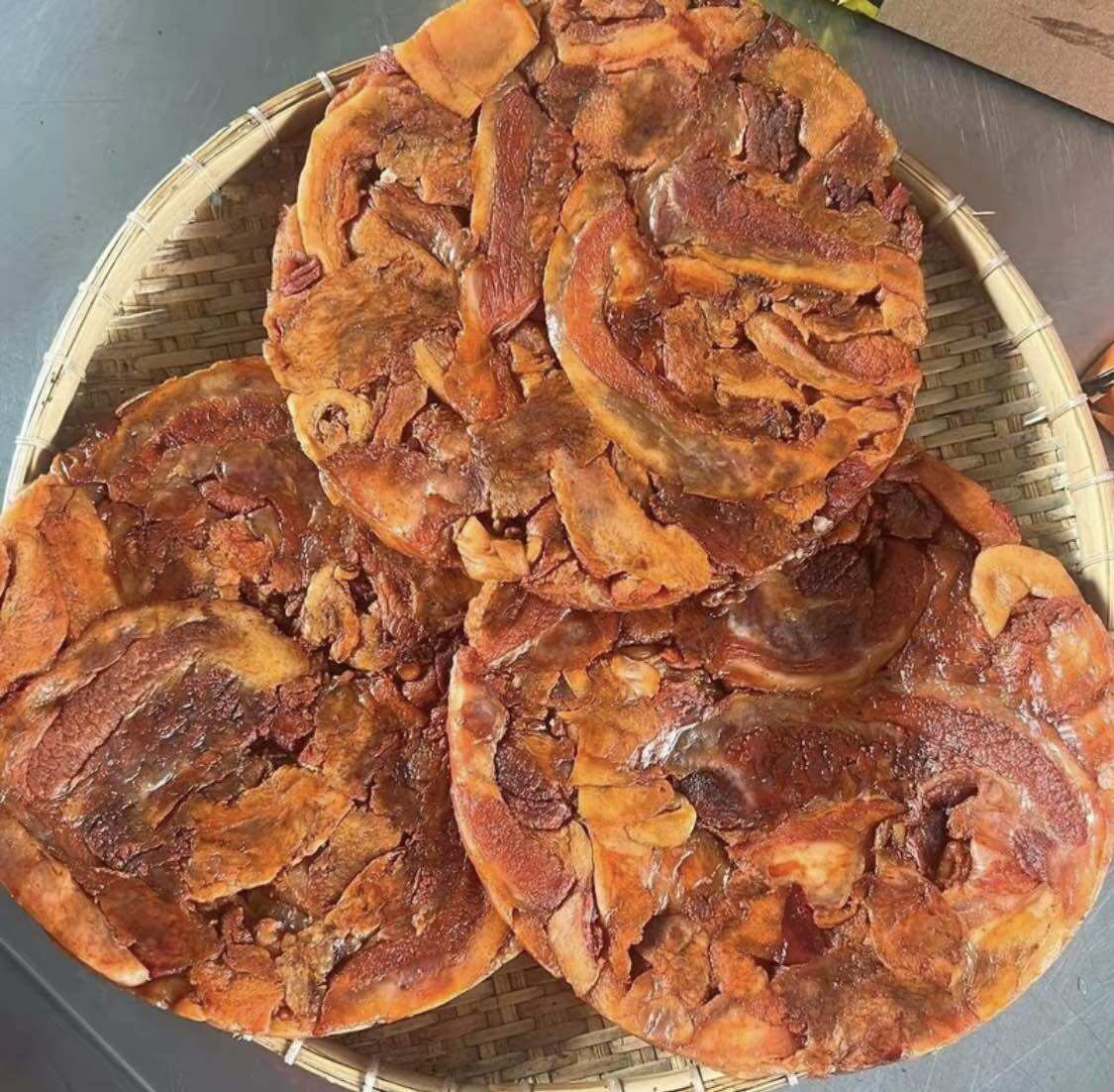 Tốp mỡ thịt heo ép giòn dẻo 400gr.. kèm muối chấm