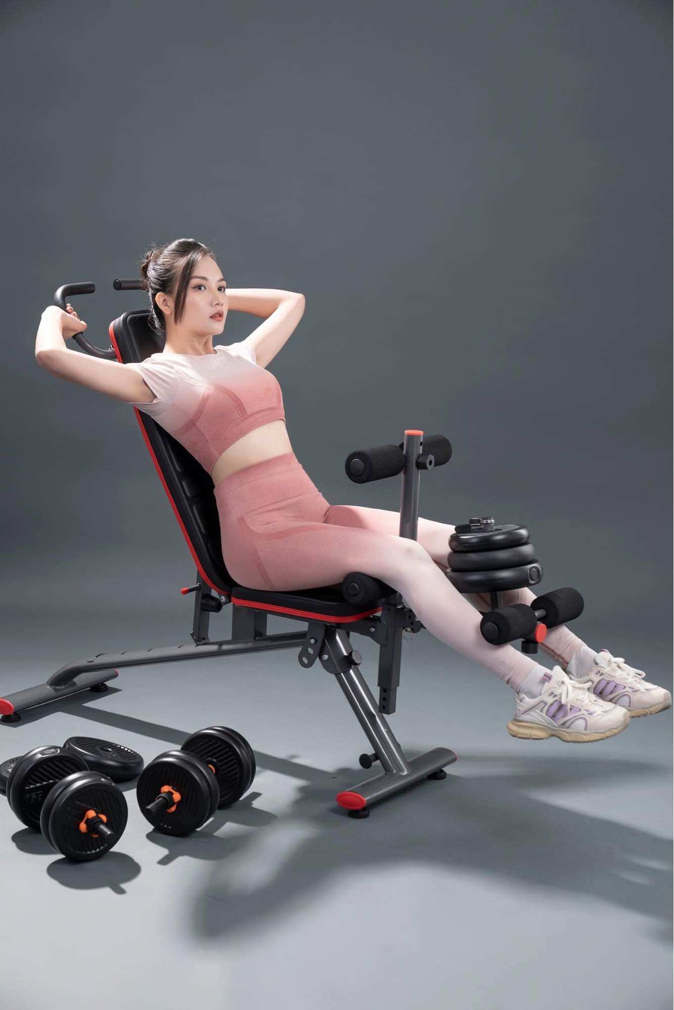 Ghế tập tạ đa năng, có đá chân 187N ( bảo hành 12 tháng)