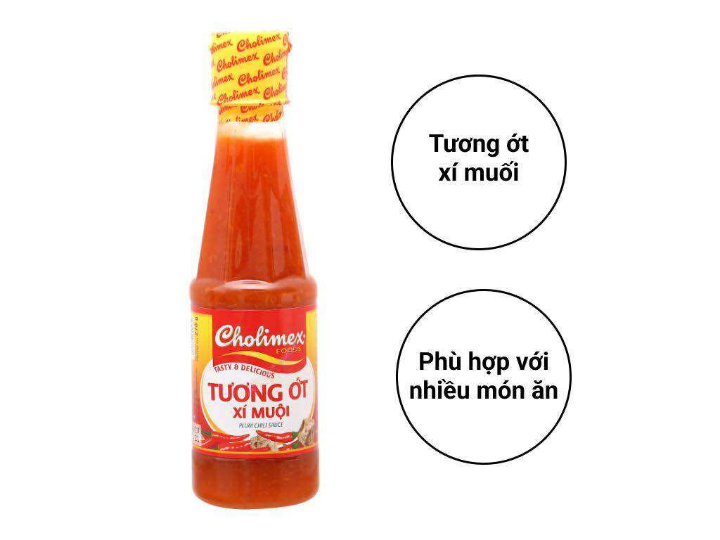 Tương ớt/tương đen/tương cà Cholimex chai 270g
