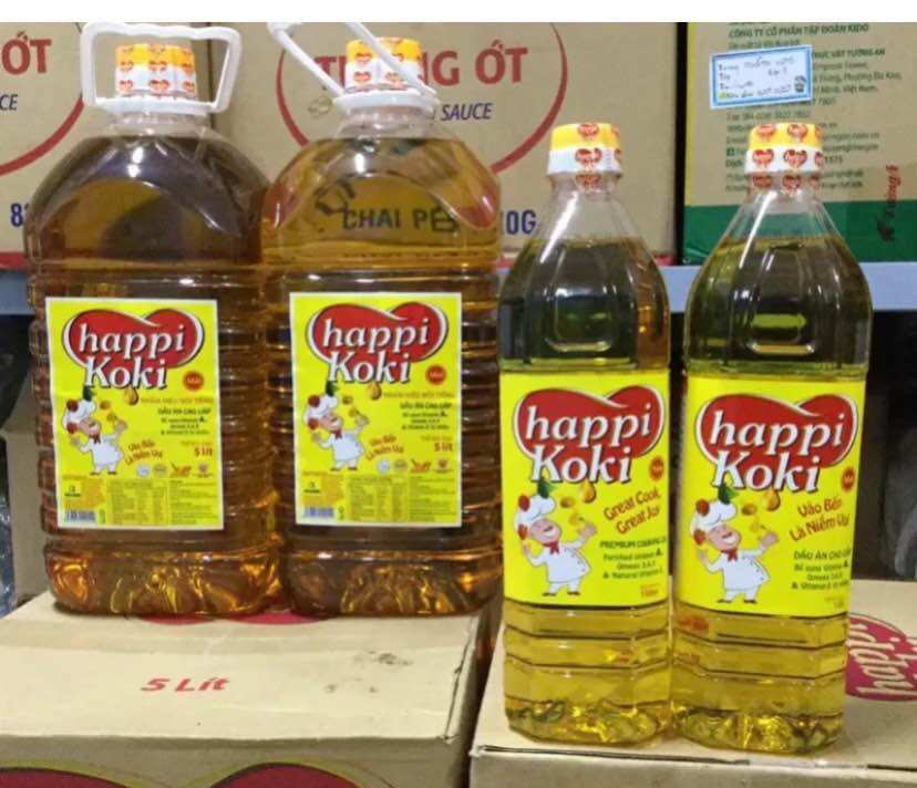 Dầu Ăn Cao Cấp Happi Koki can 5 lit giá siêu rẻ