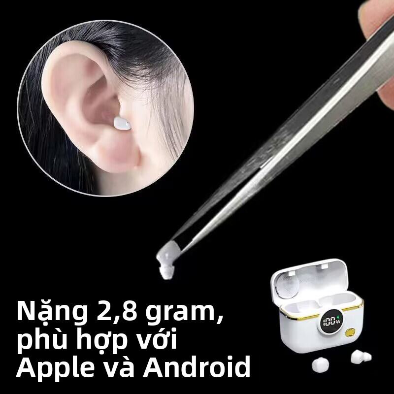 2024 Mới Không Dây Bluetooth Chất Lượng Âm Thanh Cao Giảm Tiếng Ồn Pin Dài Trong Tai Ngủ Cao Cấp Tai Nghe Nhét Tai Thể Thao