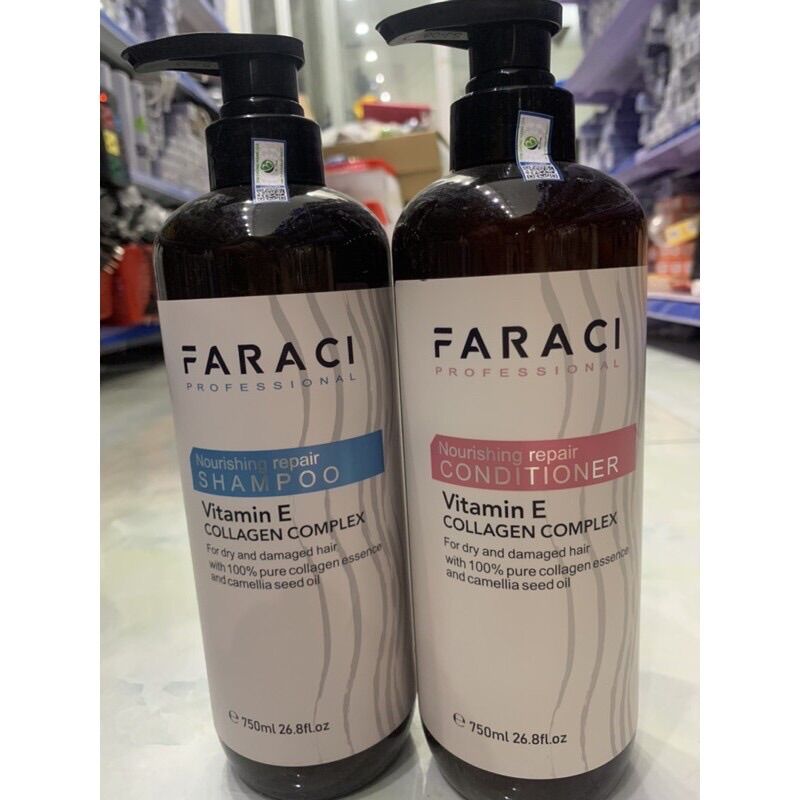 CẶP DẦU GỘI XẢ PHỤC HỒI TÓC FARACI CHÍNH HÃNG 750ML*2