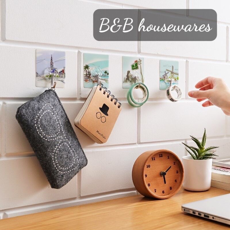 COMBOR 10 Móc Dán Tường 3D Bám Dính Chắc Loại Tốt