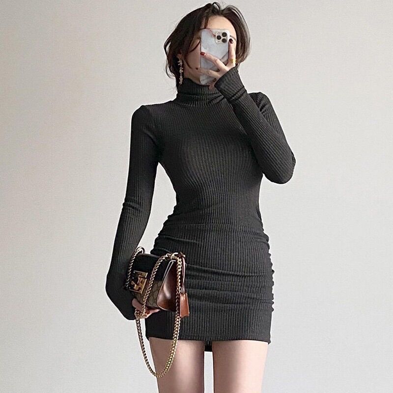 Đầm body cổ lọ ôm xinh đẹp DL1