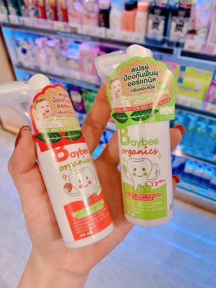 Xịt chống sâu răng baybee organic thái lan