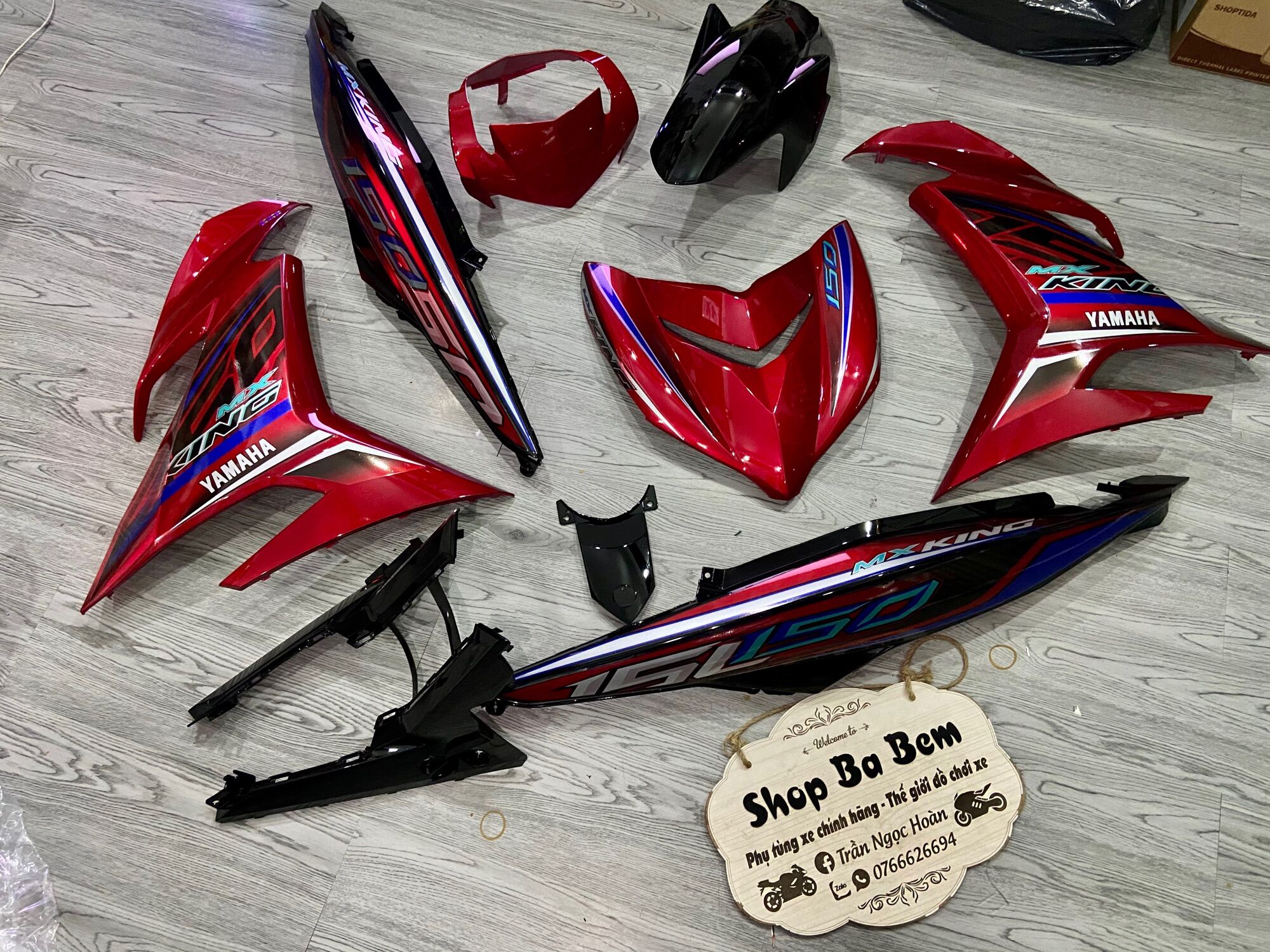 Dàn áo đỏ đen ex 150