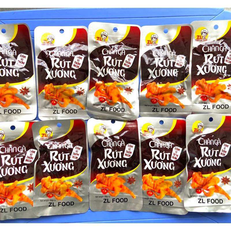 Combo 10 gói chân gà rút xương tê cay 32gr siêu ngon