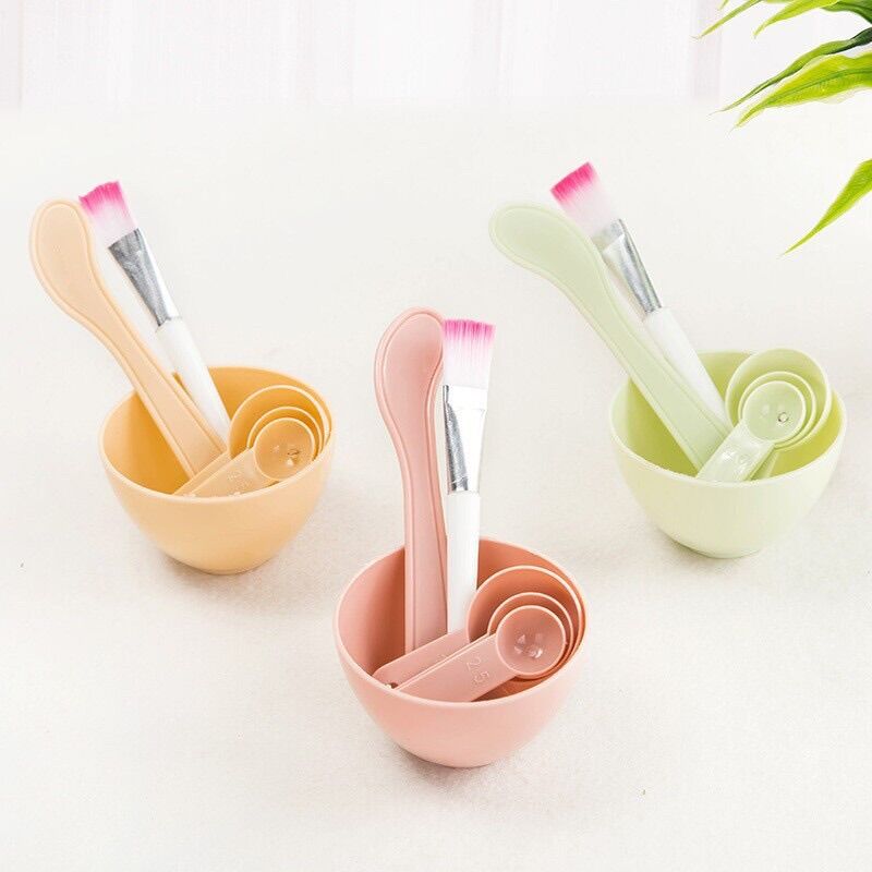 bộ bát trộn đắp mặt nạ 6in1 ( giao màu ngẫu nhiên )