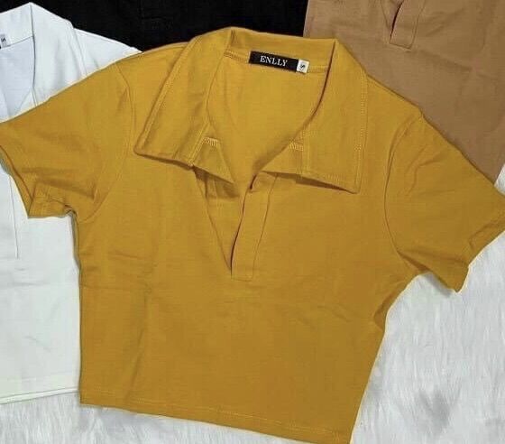 [HCM] ÁO KIỂU CROPTOP CỔ TRỤ FROM DƯỚI 50KG