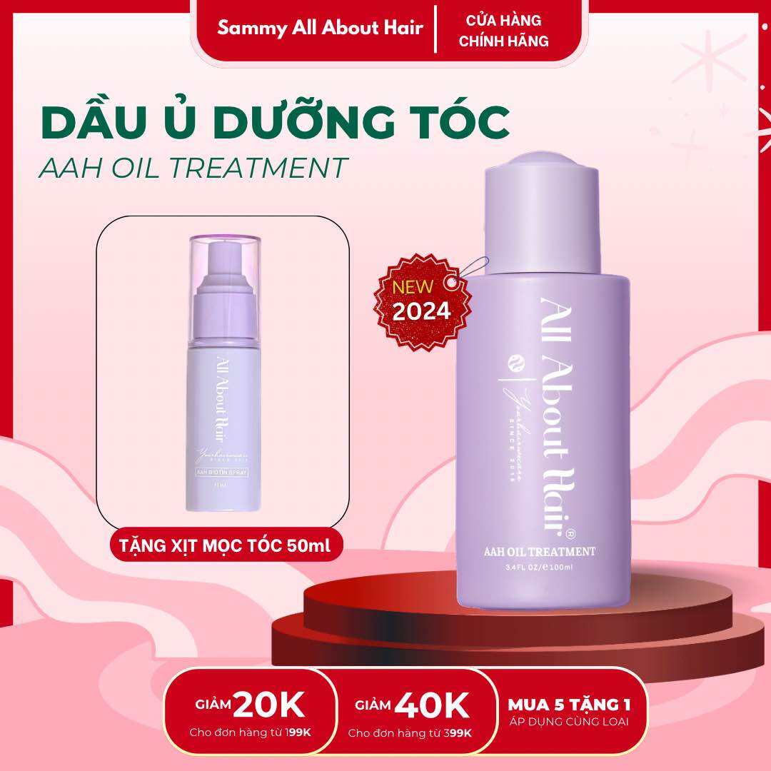 [TẶNG XỊT 50ml] Dầu ủ OIL TREATMENT mọc tóc nhanh dài All About Hair