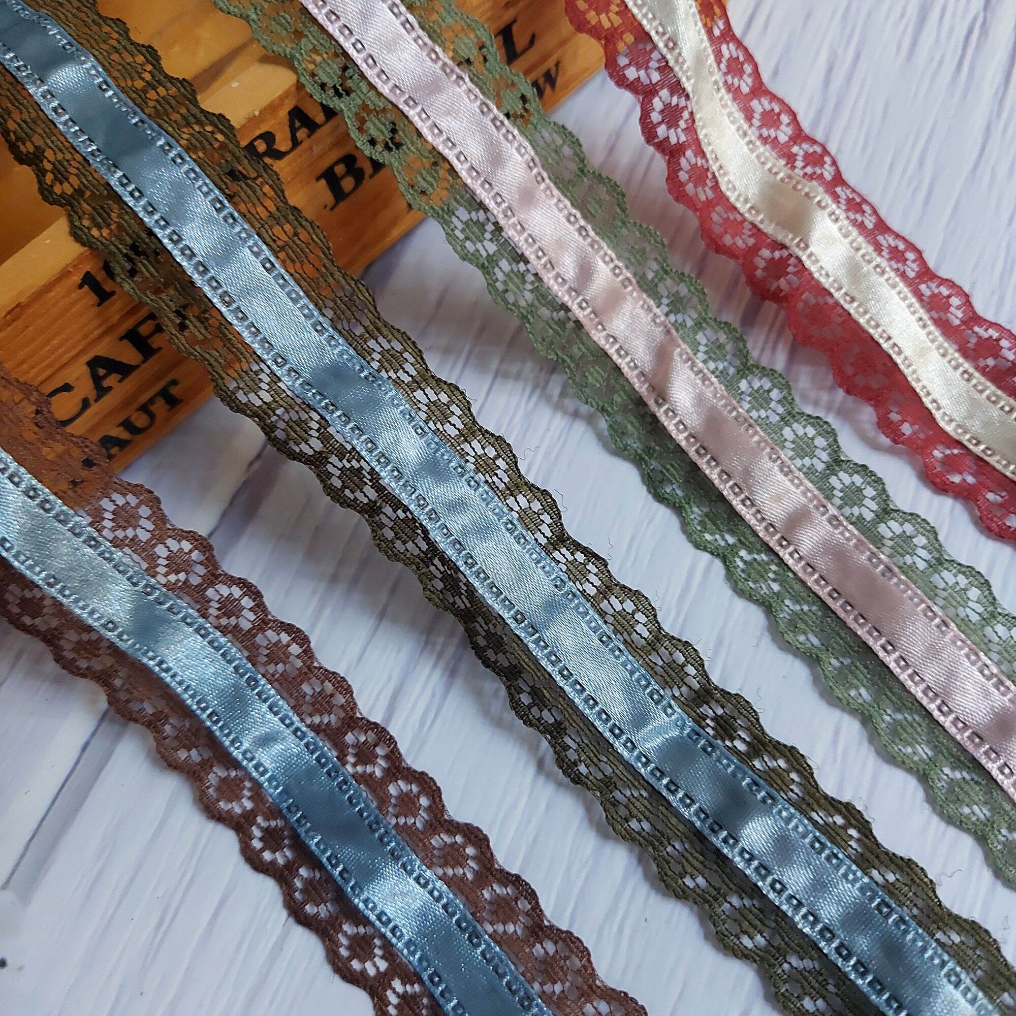 (DÂY 5 MÉT) REN LƯỚI POLY MỀM  , PHỤ KIỆN MAY VÁ, BẢN RỘNG 3 CM.