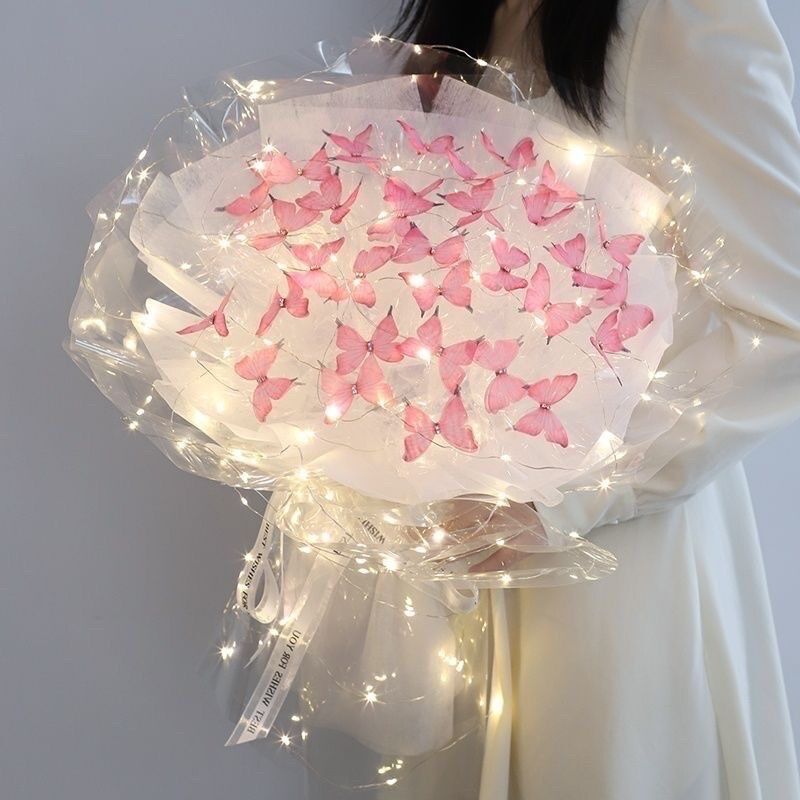 Bó hoa bướm diy 33 bông