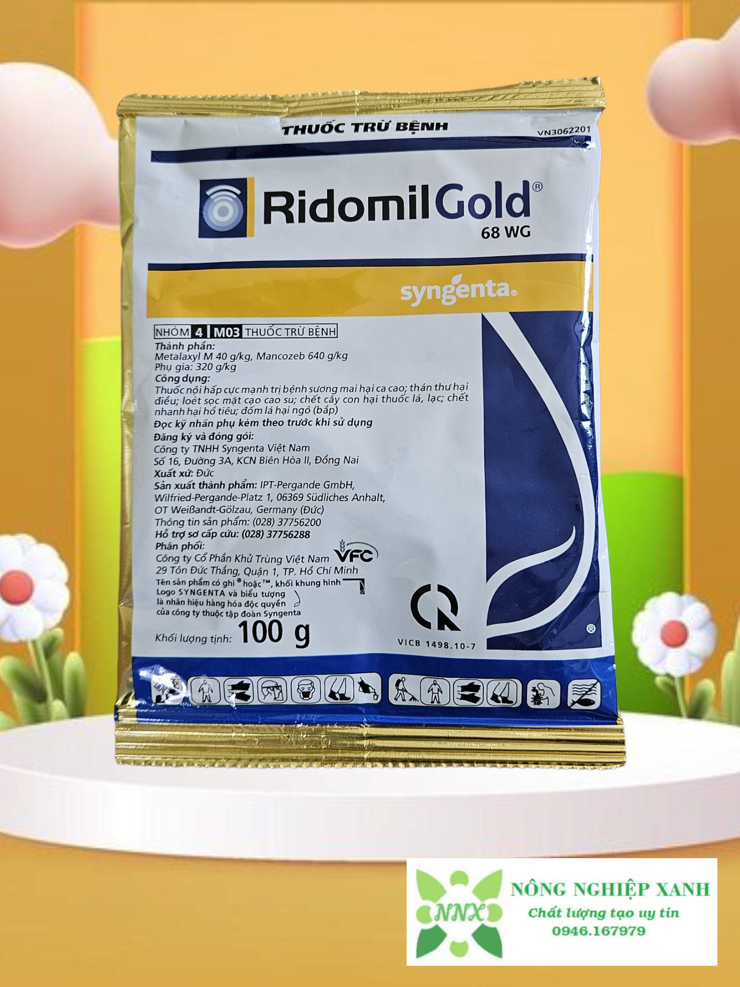 Ridomil Gold 68Wg - Plant Disease Control Product - Genuine Syngenta