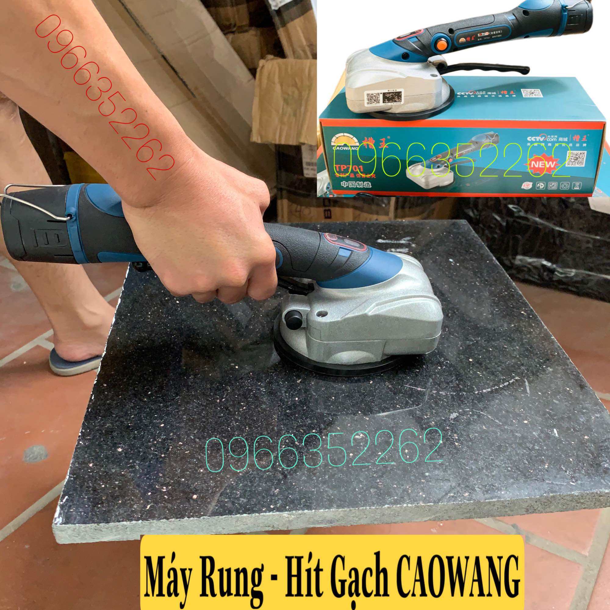 Máy Rung và Hít gạch CAOWANG 5 cấp độ thế hệ mới