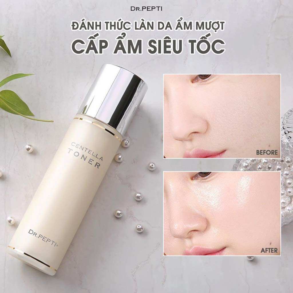 Toner dr pepti centella dưỡng trắng cân bằng độ PH