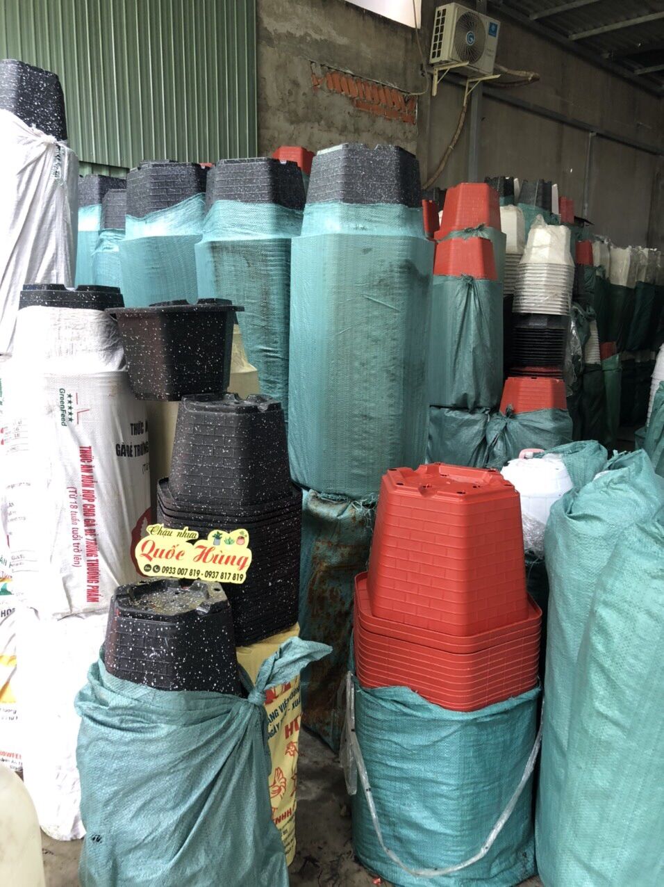 Combo 10 chậu FA450 đen