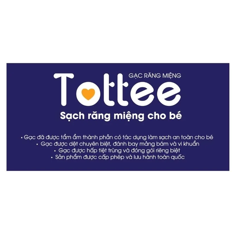 Gạc Rơ Lưỡi Tottee. Hộp 30 gói (tặng 1 chai xịt muối biển Dr.Papie)