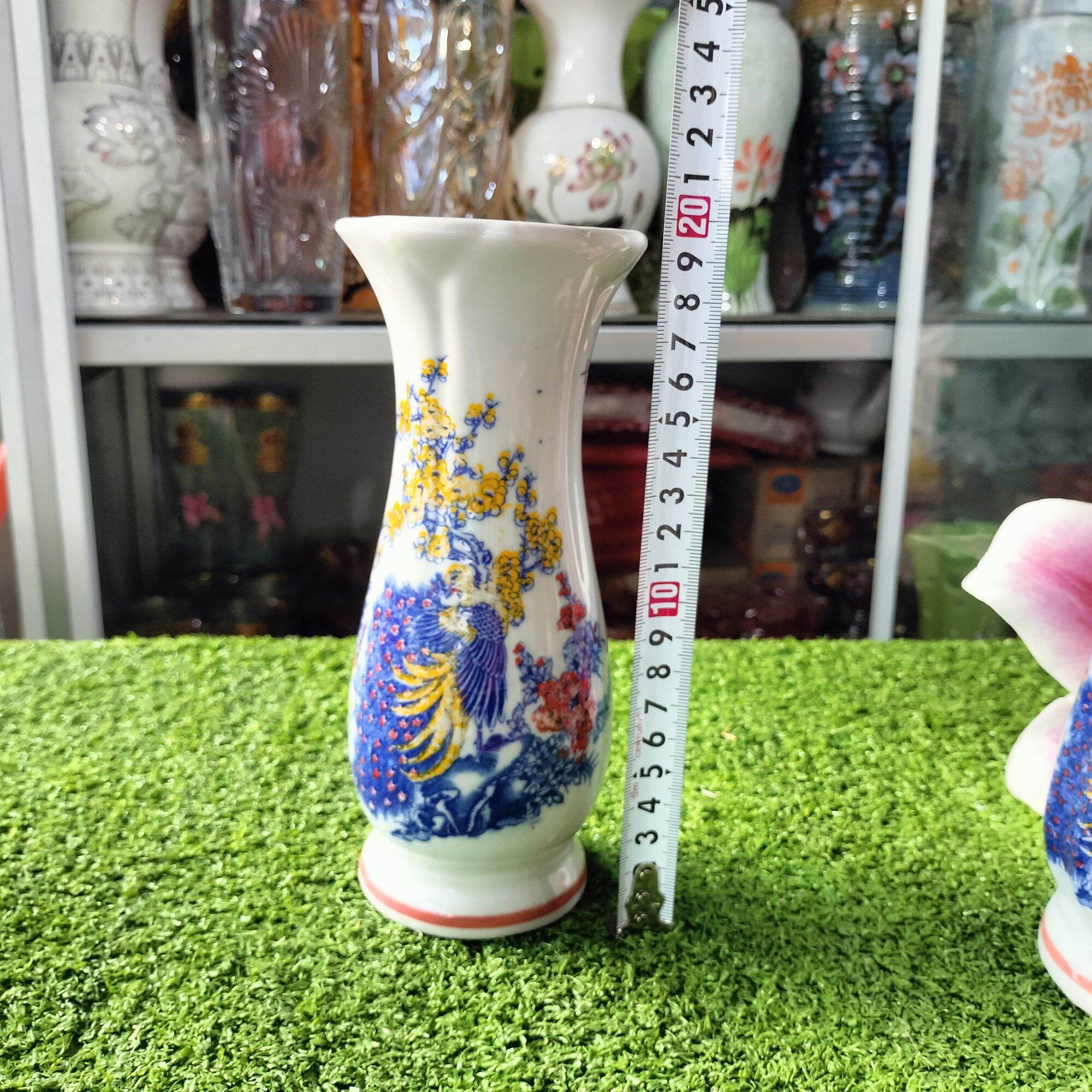 Bình cắm hoa thờ cúng/Lọ hoa họa tiết ngũ sắc nhiều size