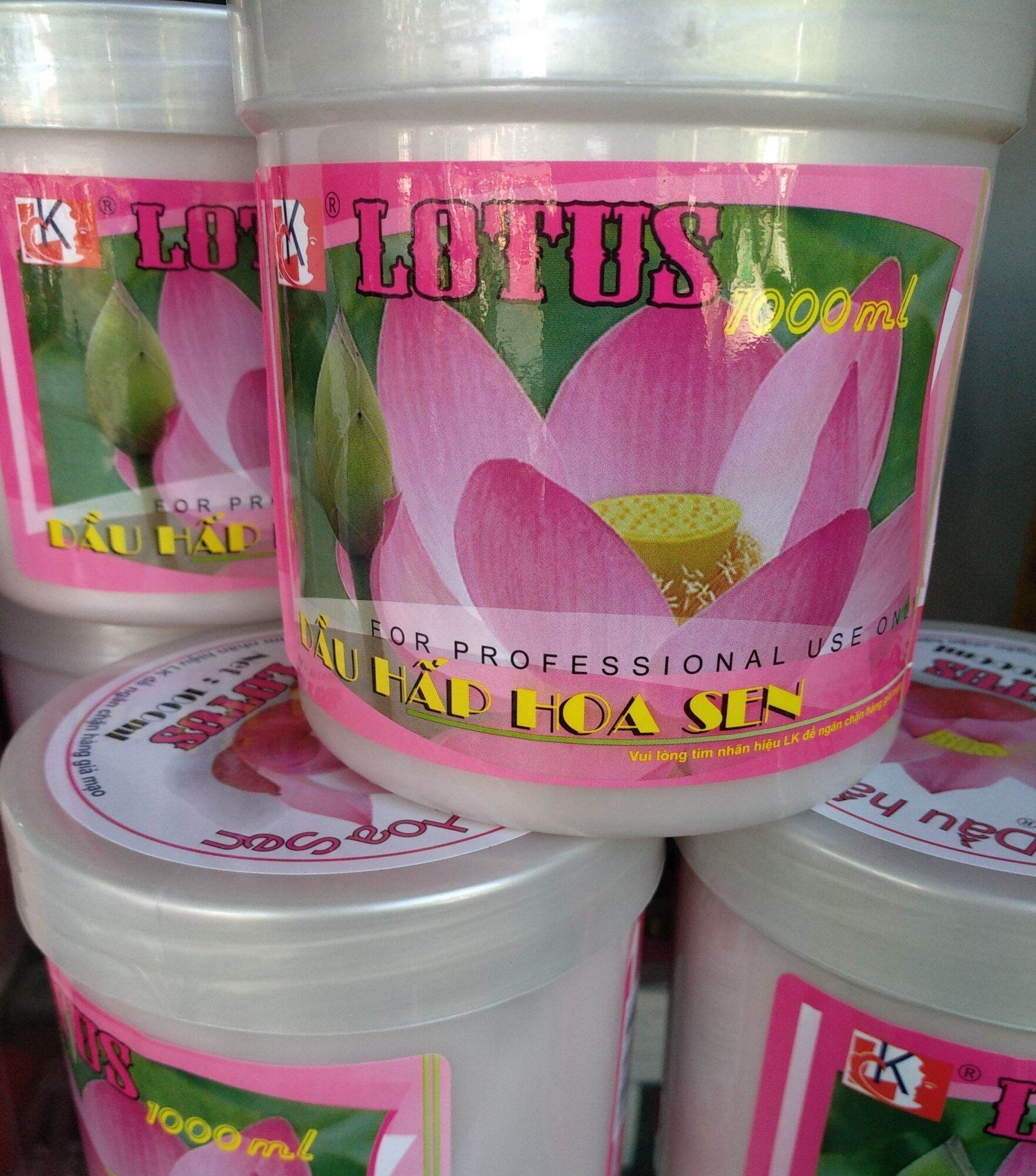 kem hấp dầu ủ tóc siêu mượt hoa sen 1000ml