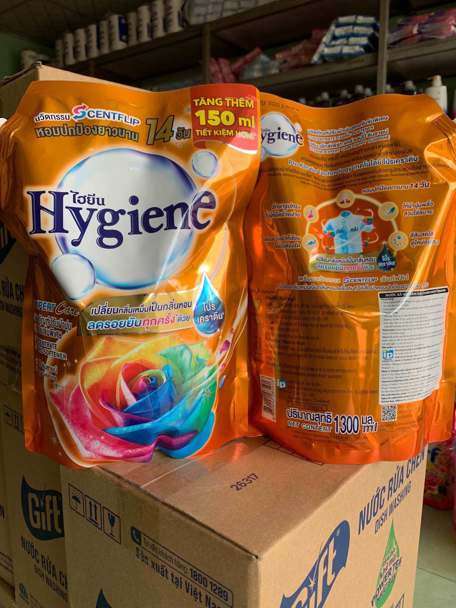 Nước xả vải hygiene thái lan đậm đặc siêu thơm 1150ml