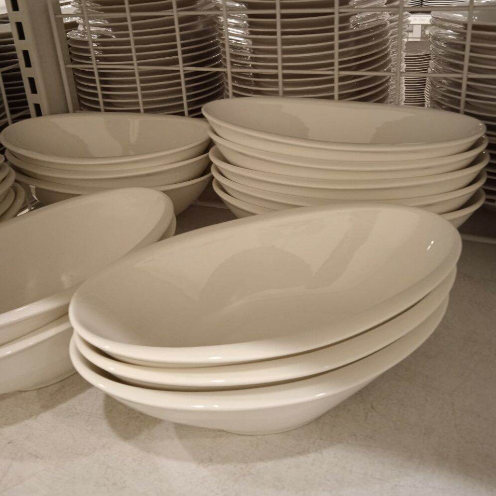 Tô sứ oval 24cm - gốm sứ Minh Long