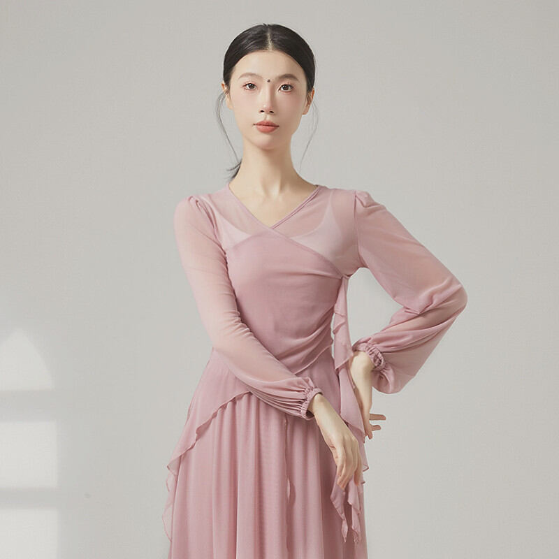 Trang Phục Múa Đào Tạo Tay Voan Xòe