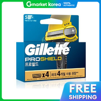 Gillette | Lưỡi Dao Cạo Tay Gillette Proshield Màu Vàng Dành Cho Da Nhạy Cảm Cạo Mượt x4