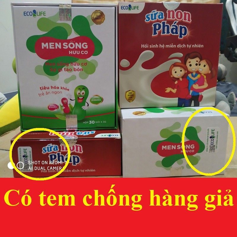 Combo Men sống hữu cơ và sữa non pháp