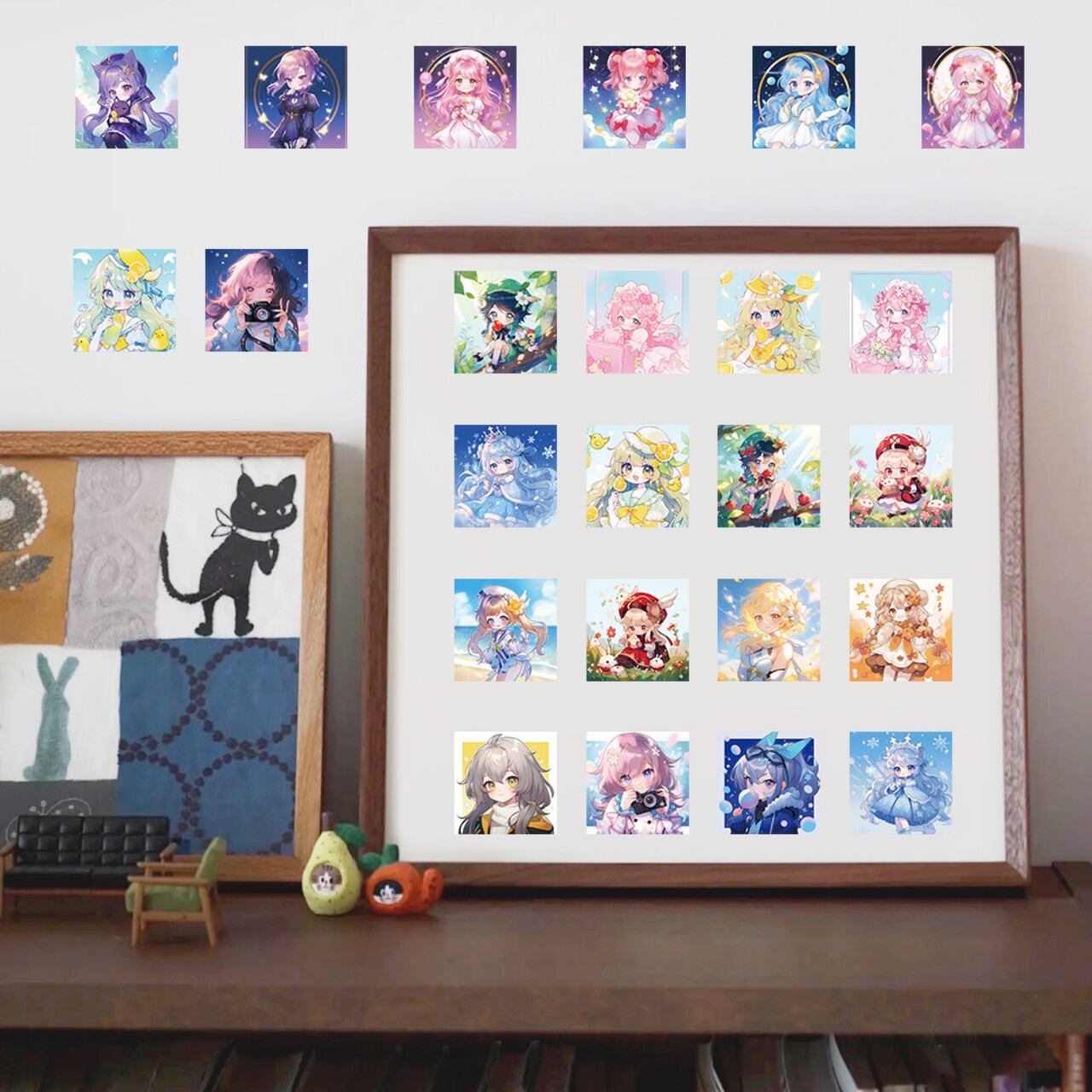 Set 50 miếng sticker hình dán chống nước