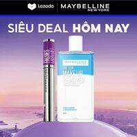 [Bộ Trang Điểm] Bộ Mascara Uốn Mi, Nâng và Làm Dày Mi Falsies Lash Lift 8.6ml và Nước tẩy trang mắt môi 150ml Maybelline New York