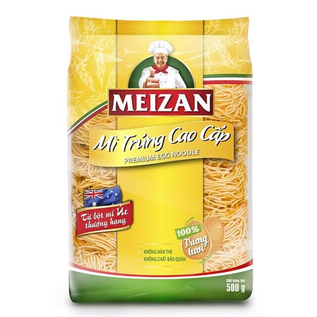 Mì trứng cao cấp Meizan bịch 250g