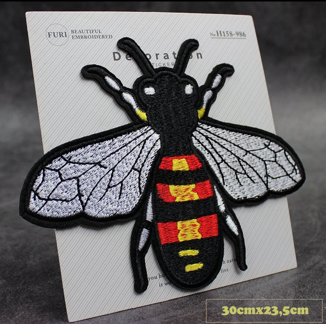Sticker Patch Thêu Ủi Hình Con Ong Cao Cấp Các Loại