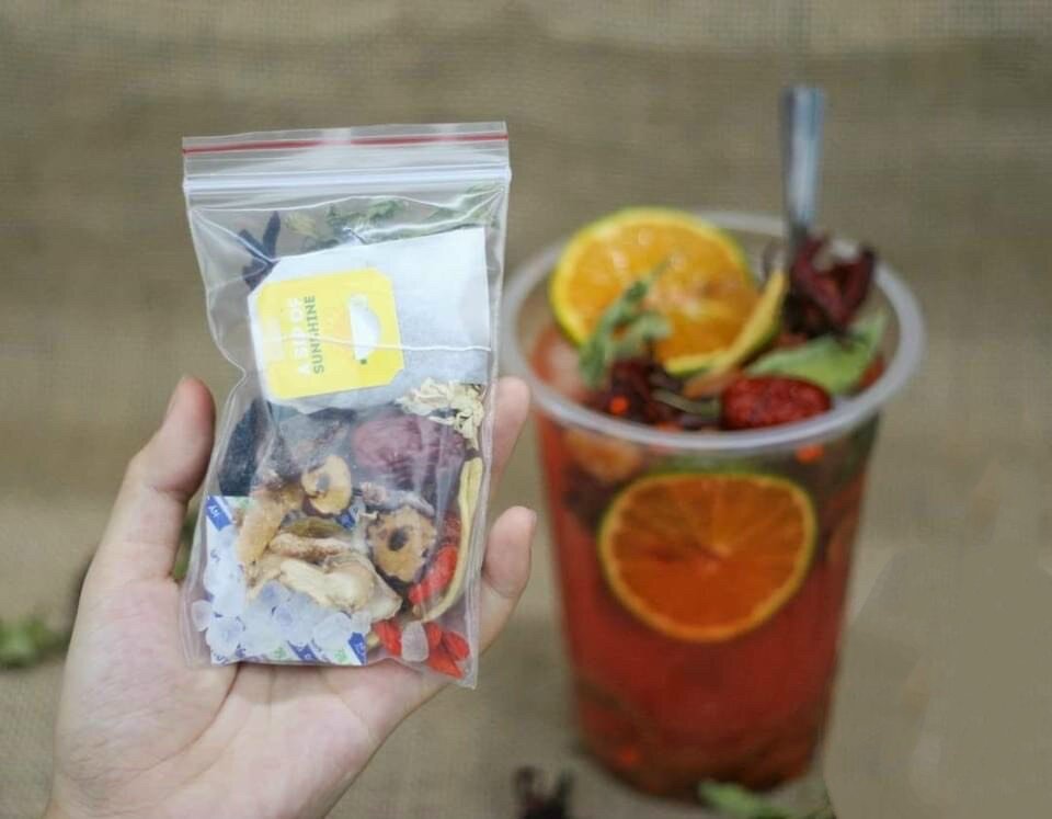 Set 10 gói Trà Lipton thảo mộc cam thảo xí muội