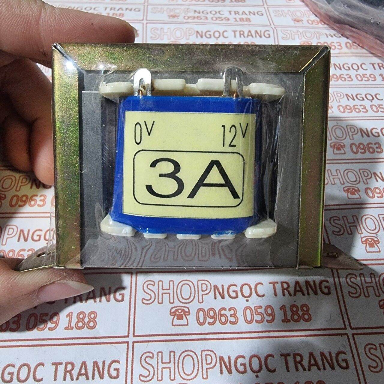 Biến Áp 3A -0V -12V (Lõi Đồng)