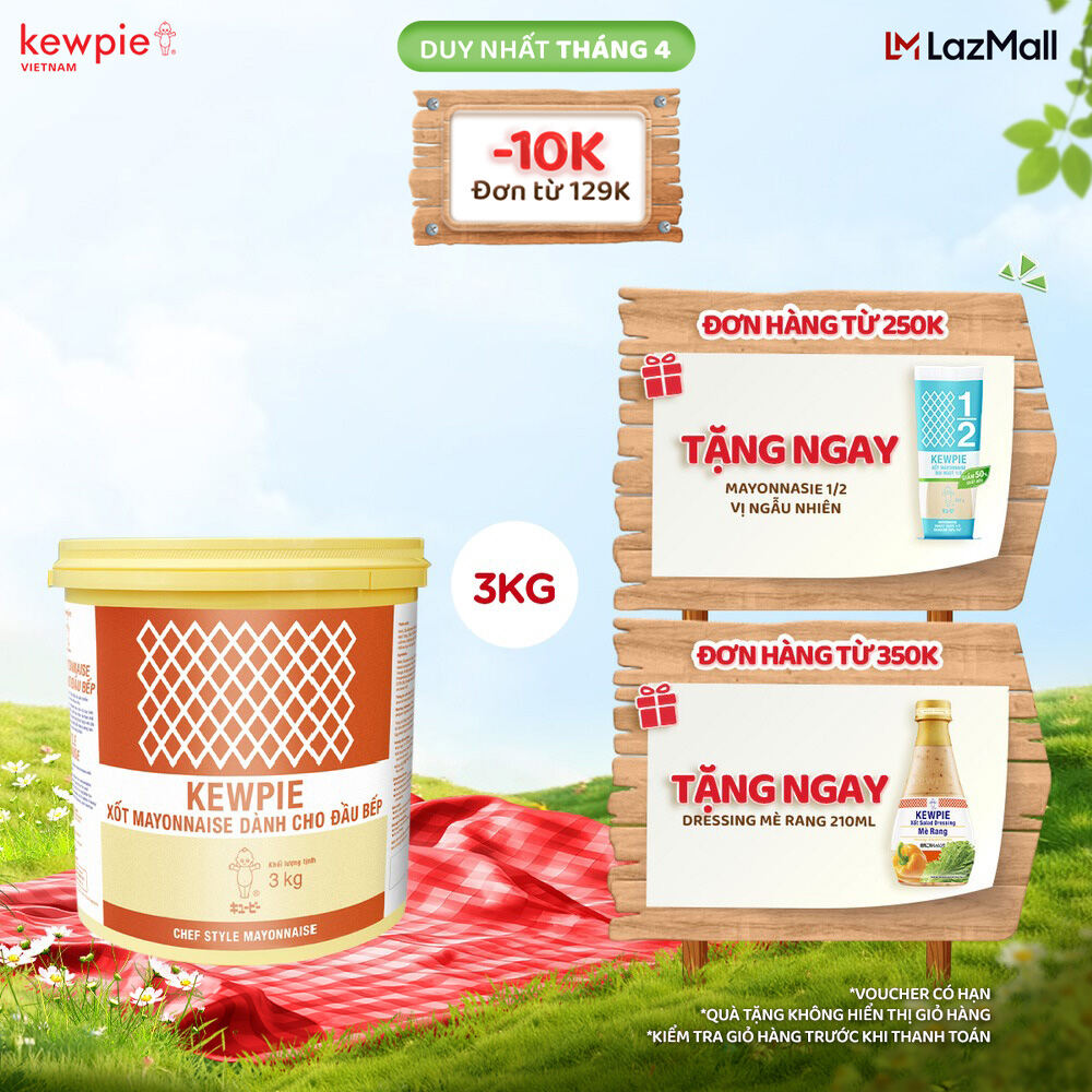 Xốt Mayonnaise Dành Cho Đầu Bếp - Kewpie (Xô 3kg)