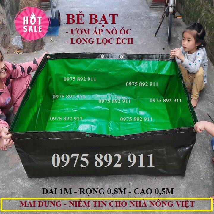 Bể bạt nuôi ốc ếch cá lươn -  xanh bộ đội