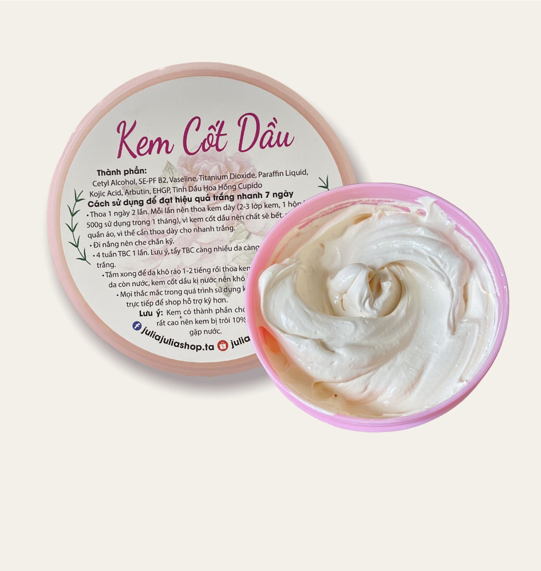 500GR KEM BODY CỐT DẦU trắng da [ĐẶC] [SỆT] [PHÔ MAI]