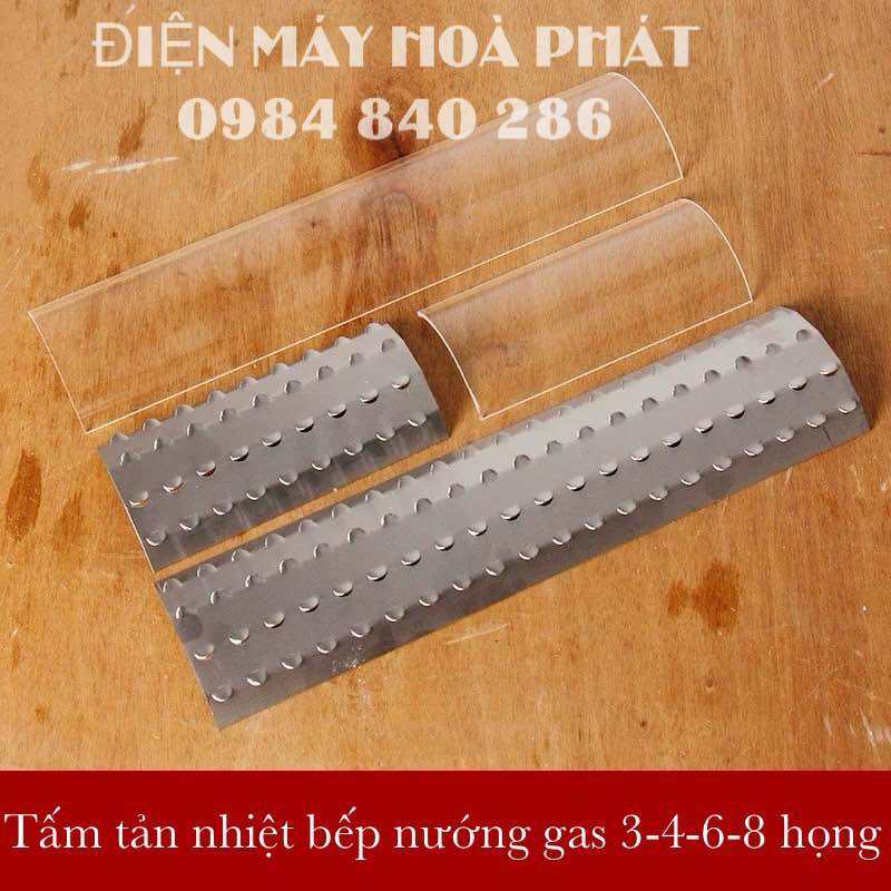 Tấm tản nhiệt, chắn mỡ bằng inox/kính cho bếp nướng gas ETon