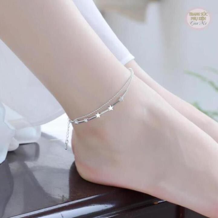 Lắc chân bạc nguyên chất