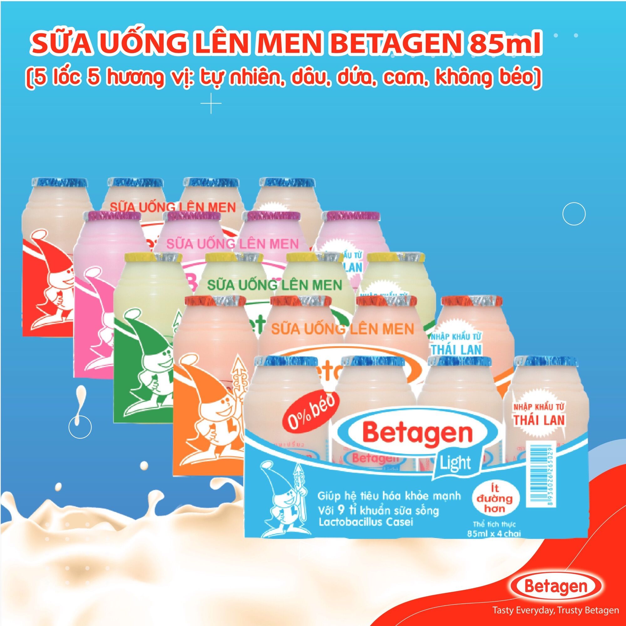 [HCM]Sữa chua uống men sống Betagen 85 ml