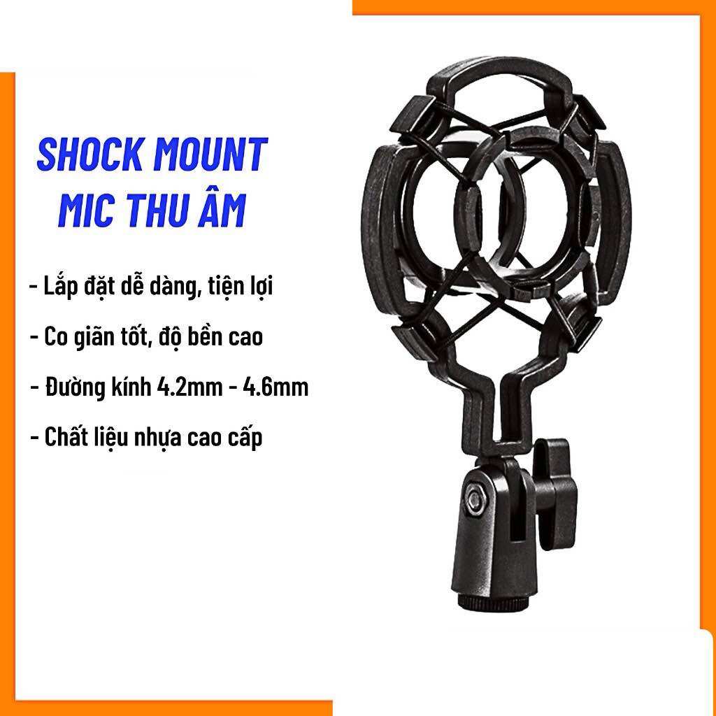 Phụ kiện mic thu âm Sockmout mic thu âm nhựa ABS.
