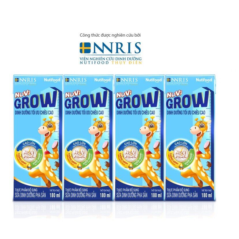 Thùng 48 hộp sữa Nuvi Grow 180ml