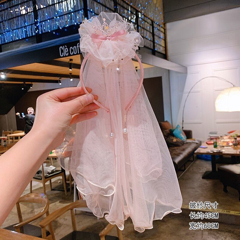 Cài tóc vương miện công chúa cho bé gái