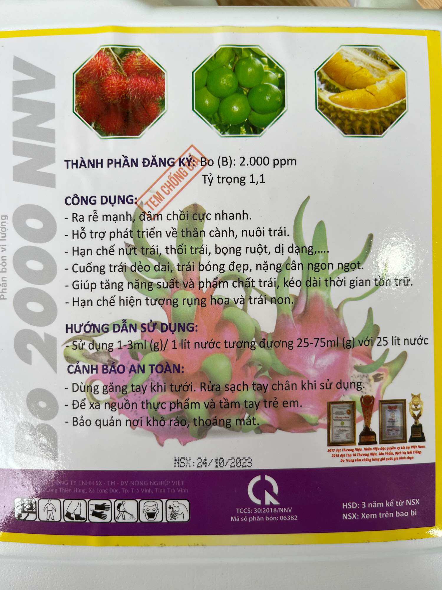 Phân bón ĐẠM CÁ HỒI - CAN 5 LÍT