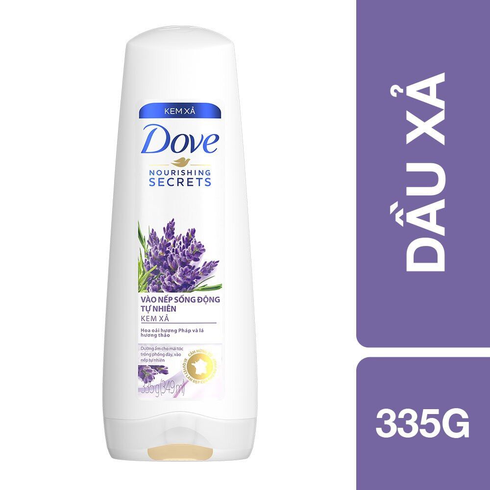 Kem xả dove vào nếp sống động tự nhiên 335g