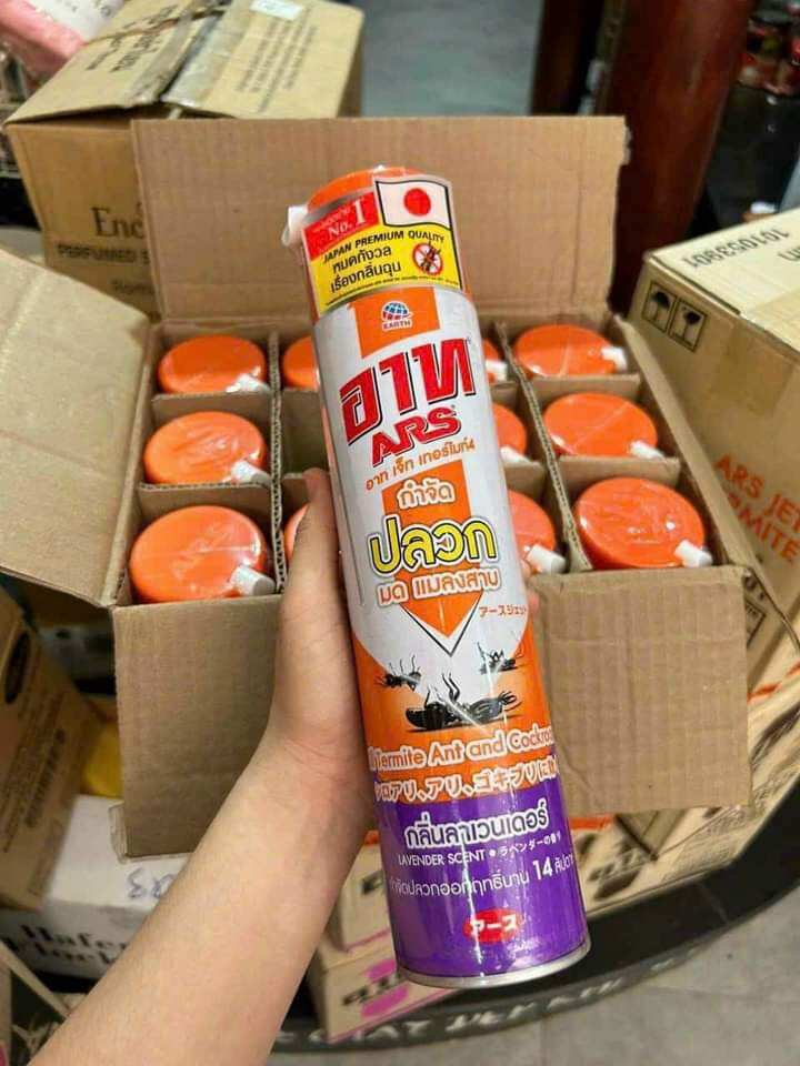 Xịt côn trùng, muỗi, kiến,gián ARS Thái Lan chai 600ml